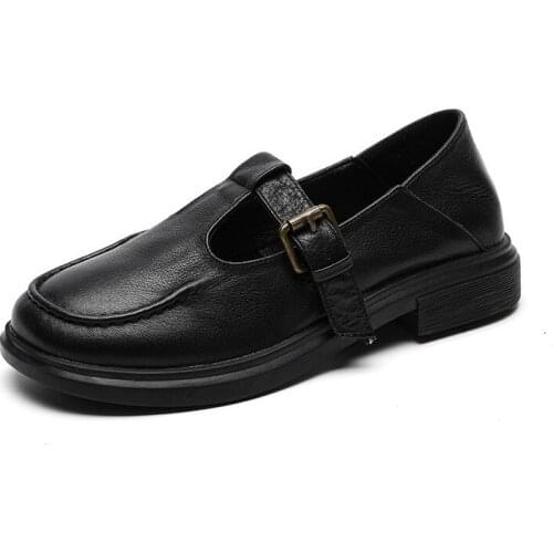 2021 New Buckle Vintage Handmade Shoes