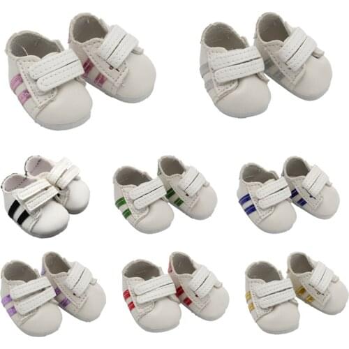 4.5*2.5cm PU Leather MIni Toy Shoes for 14-Inch Doll and 15cm Plush EXO Doll Shoes Gift for Kids Toy Accessories