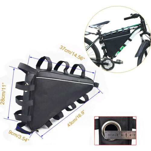 43x37cm Mountain Bicycle Battery Triangle Bag Tube Frame Case Storage MTB Bike Cycling e bike Bag for Electric Vehicle Battery