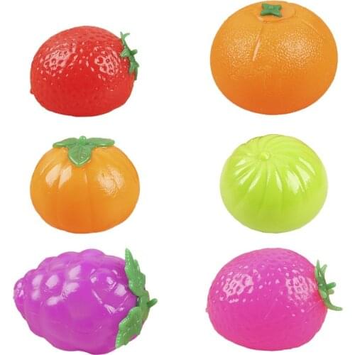 Splat Fruits Fidget Toys Pack Sticky Needoh Balls Slow Rising Squishy Anti Stress Ball Toys Squishies Throw Toys Adult Kids Gift