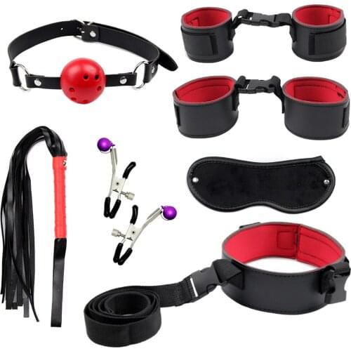SM Bondage Restraints Sex Toys For Women Men BDSM Flirting Teasing Games Set Slavers Submission Sexual Training Toys For Couples