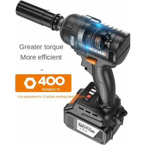 Brushless Impact Electric Wrench Charging Electric Sleeve Wind Gun Infinitely Variable Speed Powerful Auto Repair