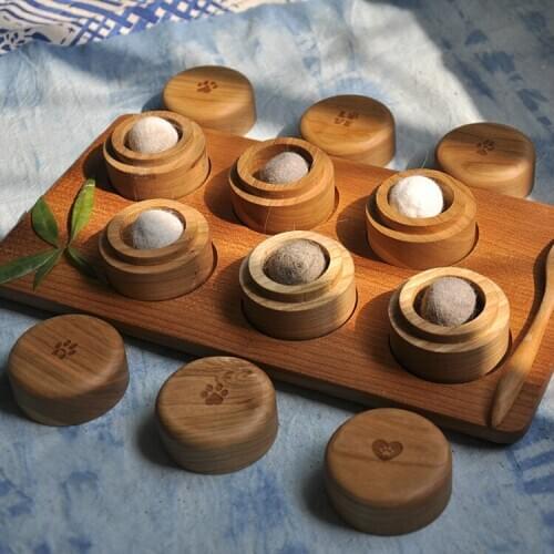 Pet cat &dog baby Memorial Wooden box for fetal hair collection remebrance keepsake wood box pet lovers creative gift