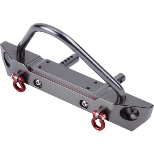 Quality RC Car Front Bumper Metal RC Model Parts for Axial SCX10 Jeep Wrangler 1/10 Remote Control Crawler CNC Machined