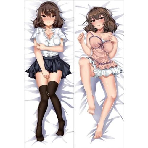 2021New Bolster Long Hugs Body Pillowcase Anime Galgame Homeguard Dakimakura Cover Jitaku Keibiin Yuki & Tsumugi Kuzuki Cosplay