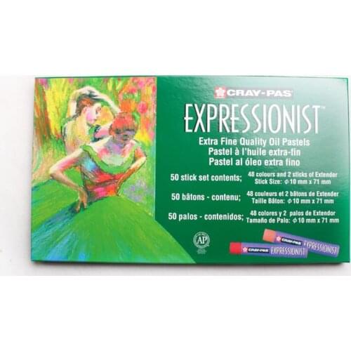 Sakura Oil Pastel 48 Colors+2 Medium Thick Round Oil Pastel Childrens Painting Pastelli