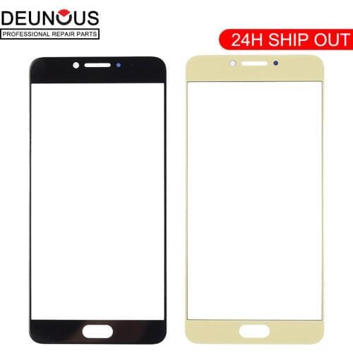 New For Samsung C7 Pro Front Outer Screen Glass Replacement Front Touch Screen Panel For Samsung C7010 Cover Lens