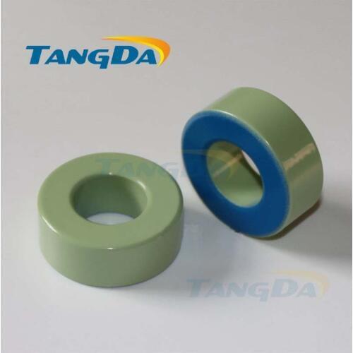 Tangda Iron powder cores T132-52 OD*ID*HT 33.5*17.5*11.5 mm 14nH/N2 75ue Iron dust core Ferrite Toroid Core toroidal green blue