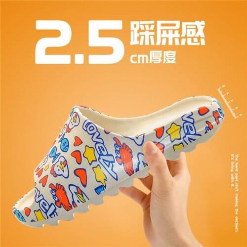 Summer Men Slides Lightweight Cool Beach Slippers Slide Bone Fish Mouth Flip Flops Women Sandals Soft EVA Sneakers Couple