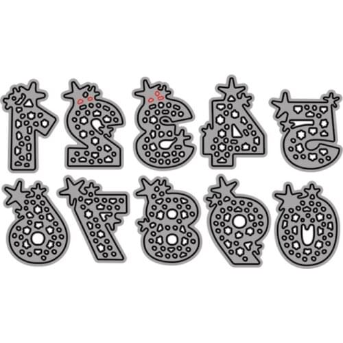 Cutting Dies Cute Combination Of Numbers For DIY Scrapbooking Embossing Album Paper Cards Dies 2021 New