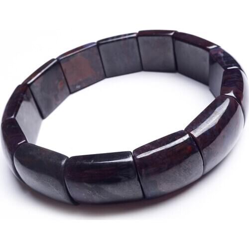 Rectangle Beads Stretch Bracelets For Women Lady Genuine Natural Sugilite Stone Charm Bangle Bracelet Free Shipping