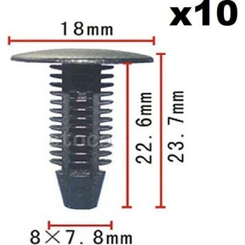 10pcs Radiator Yoke/Fender Bumper Shield Retainer Clip For Ford 1595864 6030441 For Mercury, For Mystique