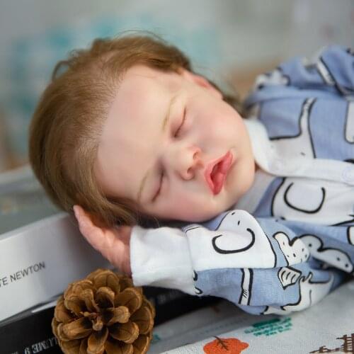 43CM Reborn Baby Doll Silicone Body Lifelike Bebe Reborn Dolls For Children Birthday Gift Toy