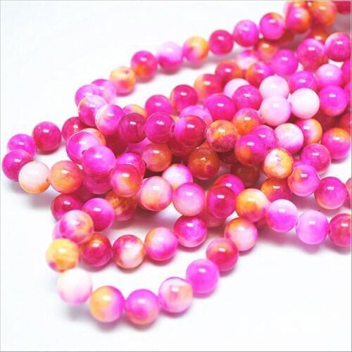 48pcs hot gem stone round ball beads accessories semi precious stone ball size 8mm for mens DIY bracelets making factory sells