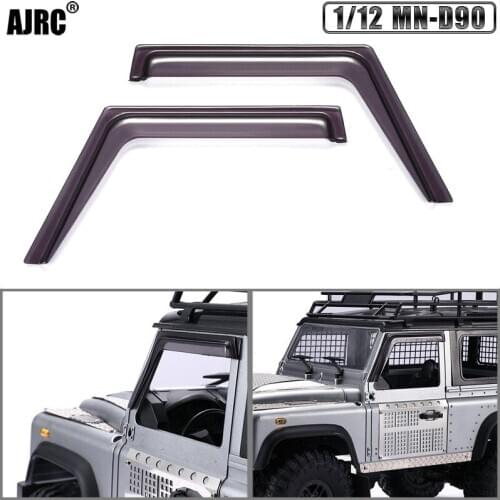 AJRC 1/12 MN-D90 Defender Modified parts rain cover acrylic transparent black window cover Toy car parts