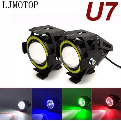 For Kawasaki ZX11 1100 7R 9 W800 Z750 ZZR600 Z650 800 900 125W Motorcycle Headlight 3000LM Low Beam Flash U7 LED Spotlight