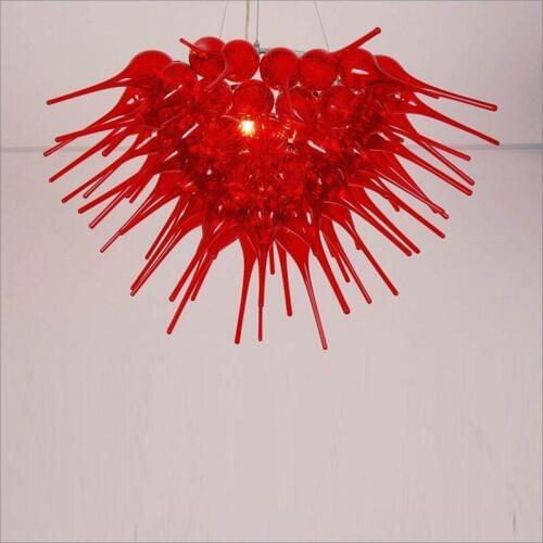 Fixtures European Hand Blown Glass Modern LED Chandeliers Free Air Shipping Staircase Long Chandeliers