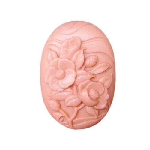 Handmade soap mold flower oval shape Silicone mould Fondant cake chocolate mold handmade clay resin craft mold