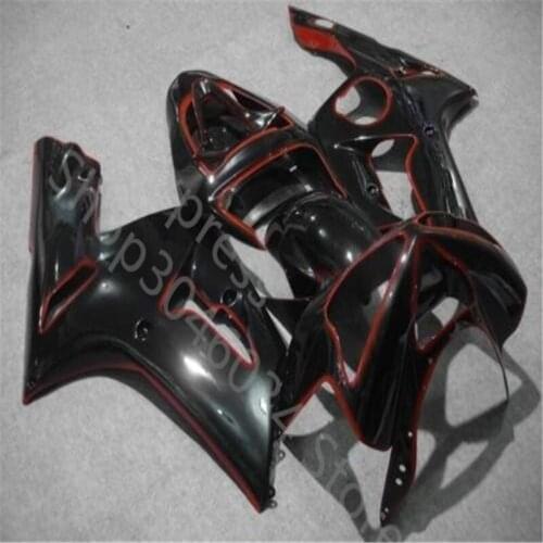ABS Plastic Kit For Kawasaki Ninja ZX6R 2003 2004 ZX-6R 03-04 Black Motorcycle Fairing (Injection Molding)