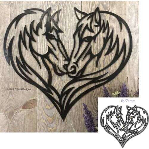 Metal Cutting Dies Cut Animal horse Decoration Scrapbook Paper Craft Knife Mould Blade Punch Stencils