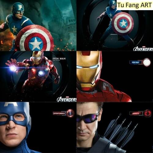 Marvel Movie Wall Art Canvas Painting The Avengers Posters and Prints Room Decor Pictures for Living Boys Home Decoration