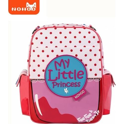 NOHOO school bags for girls orthopedic waterproof primary backpack Large Capacity fashion kids Candy school backpack for teen