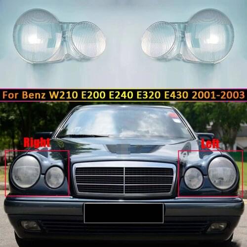 New Headlamp Cover Glass Lamp Shell Headlight Glass Lens Cover For Mercedes-Benz W210 E200 E240 E320 E430 2001 2002 2003
