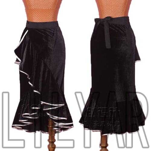 New Latin Dance Dress Competition Dress Costumes Skirt Performing Dress Adult Customize Children Red Matador Skirt Split Skirtes