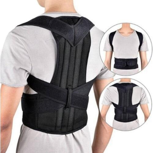 Adjustable Back Support Brace Spine Belt Elastic Strap Shoulder Posture Correction Brace for Outdoor Exercise Sport Ornaments
