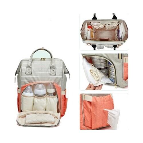 Mummy Diaper Bag Large Nursing Bag Travel Backpack Nappy Baby Bag with Stroller Straps for Baby Care