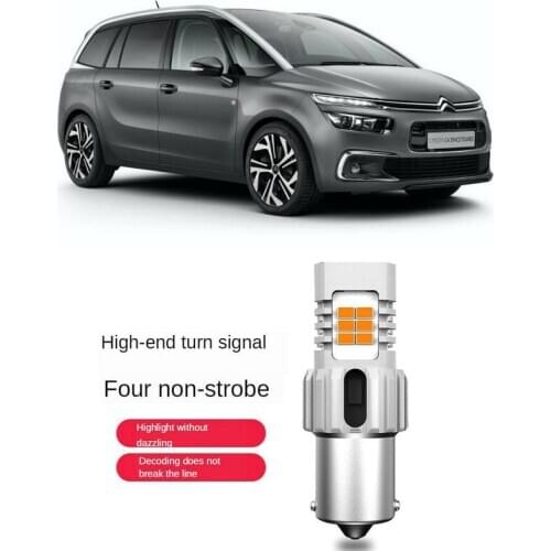 Turn signal Light For CITROEN C4 SPACE TOURER 3D 100% Canbus Error Free 1556LM 2pc