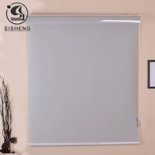 Indoor motorized roller blinds 70%polyester 30%PVC horizontal sunscreen roller blinds