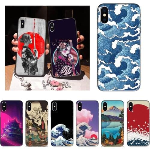 PXCEHNG Japanese FUJI wave Phone Case For iPhone 12 Mini 11 Pro XS Max X XR 7 8 Plus