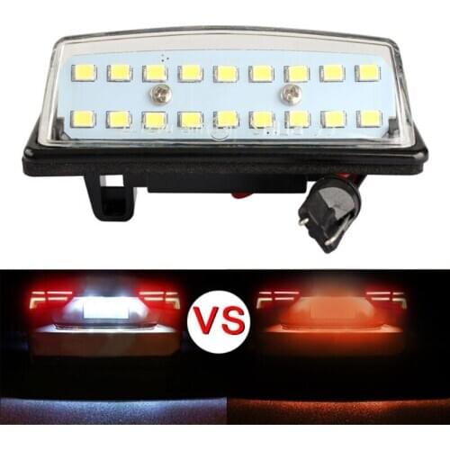 1 Pair LED License Number Plate Lamp Vehicle Car Light Fit for TEANA J31 J32 Maxima 03-08 Car Styling Accessories