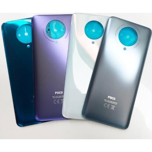 100% Original 6.67" For Xiaomi Poco F2 Pro Back Cover Battery Door glass back Housing with Adhesive Battery Cover