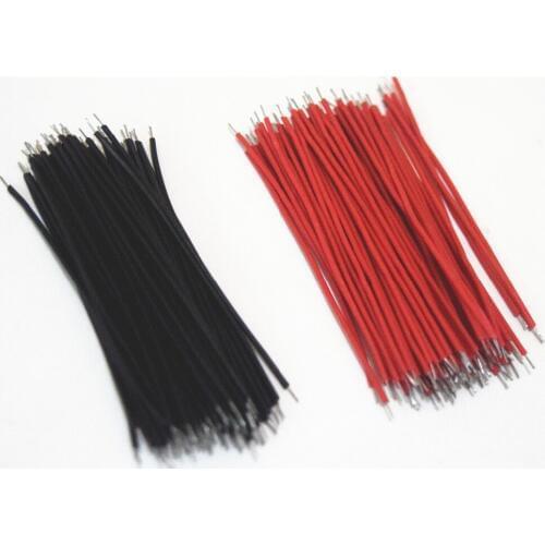 100PCS/LOT Tin-Plated Breadboard PCB Solder Cable 24AWG 6cm Fly Jumper Wire Cable Tin Conductor Wires 1007-24AWG Connector Wire