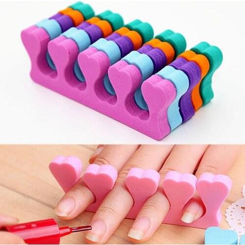 10x Soft Sponge Foam Finger Toe Separator Nail Art Salon Pedicure Manicure Tool