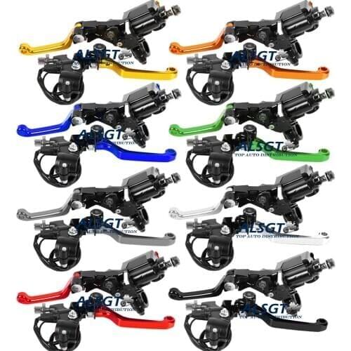 8 Colors CNC Universal For KAWASAKI KX 125 2006 2007 2008 KX 125 2008 Motocross Clutch Brake Master Cylinder Reservoir Levers