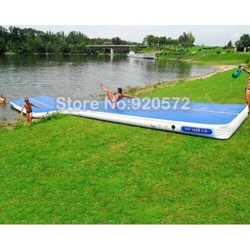 Free Shipping Free Pump 12x2m Airpark Gym Mat Inflatable Air Tumble Track, Inflatable Air Floor,Inflatable Air Track