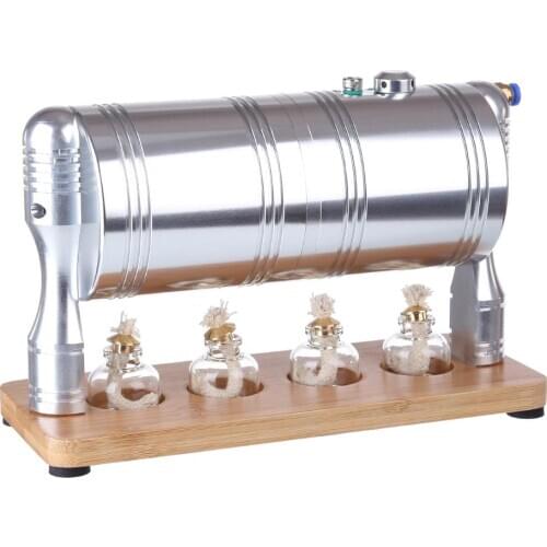 Full Metal Startable Retro Steam Engine Model Building Kits Learning Education Toys For Children