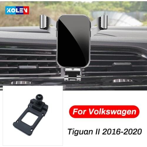 For Volkswagen Tiguan MK2 II 2016-2020 Car Mobile Phone Holder Cellphone GPS Air Vent Outlet Bracket Snap-type Navigation Stand