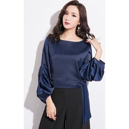 EASTQUEEN Womens Satin Shirts