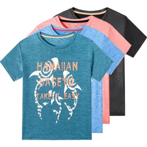 Boys T Shirt 2020 Summer Kids Sport Tops Teen Quick drying Children Clothing Baby Boys Run T-Shirt Short Sleeve Clothes