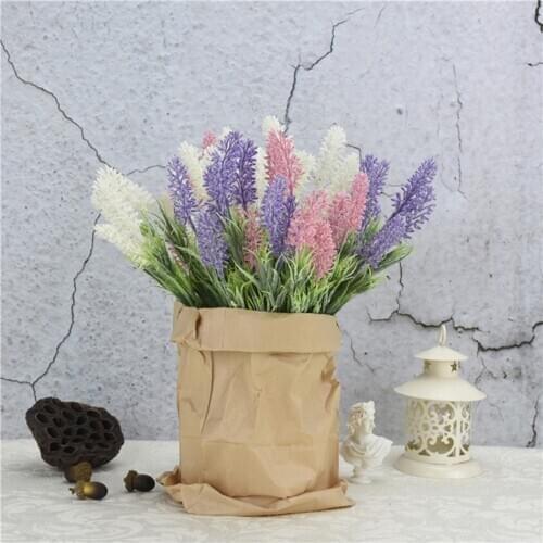 Artificial Lavender Stem Romantic Decorations Beautiful Faux Lavender Flower Wedding Party Ornaments Home Decorative Supplies
