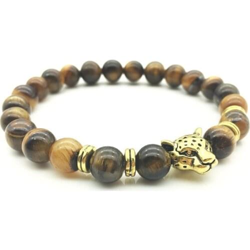2018 Best Sale Women Men Bracelet Beautiful Beads And Animal Leopard Suitable Birthday Gift Choose Provide Dropshipping