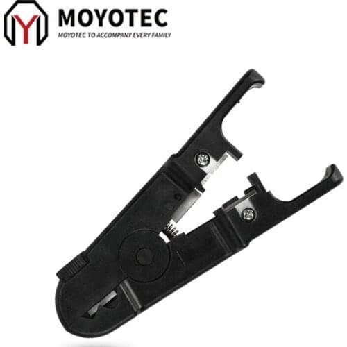 MOYOTEC Multi Function Wire Stripper / Wire Stripper / Crimping Pliers / Rotary Blade Regulator, ABS Black Hand Tools