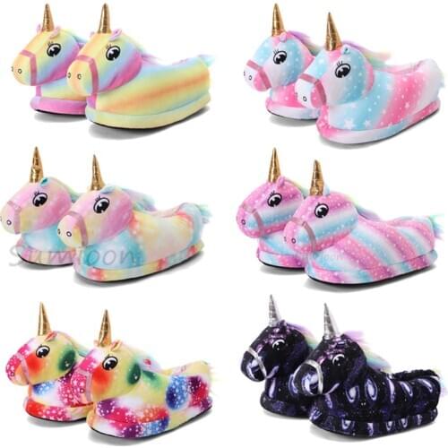 Fashion Unicorn Slipper Children Onesie Pajamas Shoes Baby Girl Slippers for Adult Unicorn Home Shoes Baby Girls Unicorn Shoes