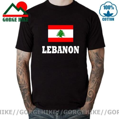 GorgeHike GorgeHike T Shirt Men Lebanon Flag T shirt Fashion Brand Clothing Clothes Men & Women Unisex Short Sleeve Mans T-shirt