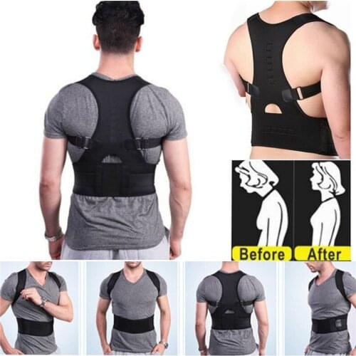 Invisible Orthopedic Magnetic Therapy Back Support Belt Posture Corrector Shoulder Spine Girdle Corset Straightener Brace