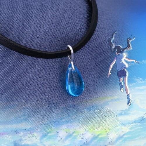 Anime Weathering with you Amano Hina Necklace Pendant Ring Cosplay Prop Jewelry for Women Men Jewellery Decor Accessories Gift